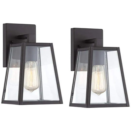 Arrington 10 3/4" High Mystic Black Sconces Set of 2 John Timberland