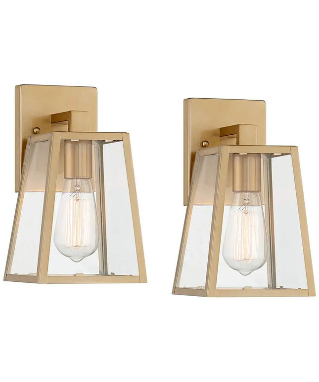 Arrington 10 3/4" High Soft Gold Wall Sconce Set of 2 John Timberland