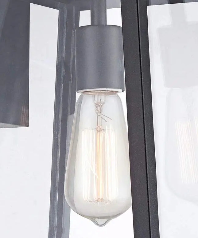 Arrington 13" High Glass and Mystic Black Wall Sconce Set of 2 John Timberland