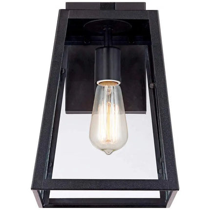 Arrington 13" High Glass and Mystic Black Wall Sconce Set of 2 John Timberland