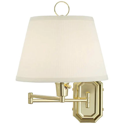 Barnes and Ivy Fredericks Traditional Brass Plug-In Wall Lamps Set of 2 Barnes and Ivy