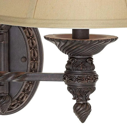 Barnes and Ivy Godia Bronze Plug-In Swing Arm Wall Lamps Set of 2 Barnes and Ivy