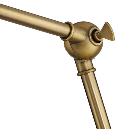 Barnes and Ivy Sania Black and Antique Brass Swing Arm Wall Lamps Set of 2 Barnes and Ivy