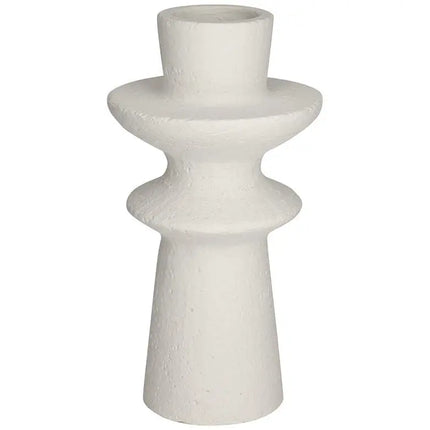 Baust 14 1/2" High White Ceramic Tiered-Top Decorative Vase Studio 55D