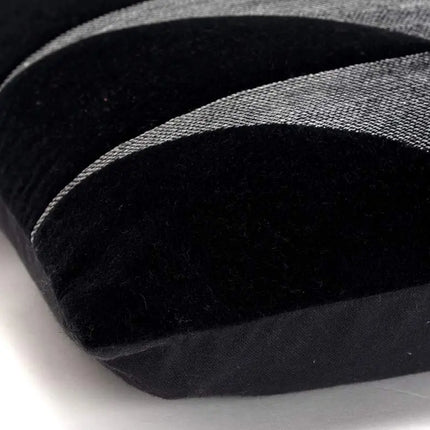 Black Geometric 20" x 20" Poly Filled Throw Pillow Vision