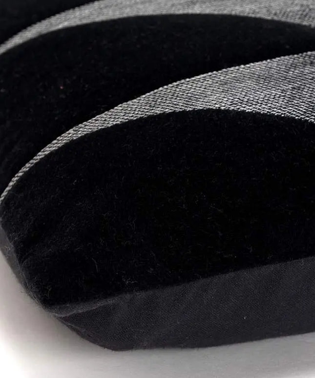 Black Geometric 20" x 20" Poly Filled Throw Pillow Vision