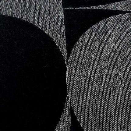 Black Geometric 20" x 20" Poly Filled Throw Pillow Vision