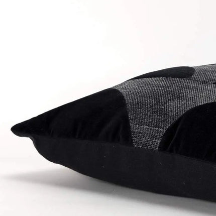 Black Geometric 20" x 20" Poly Filled Throw Pillow Vision