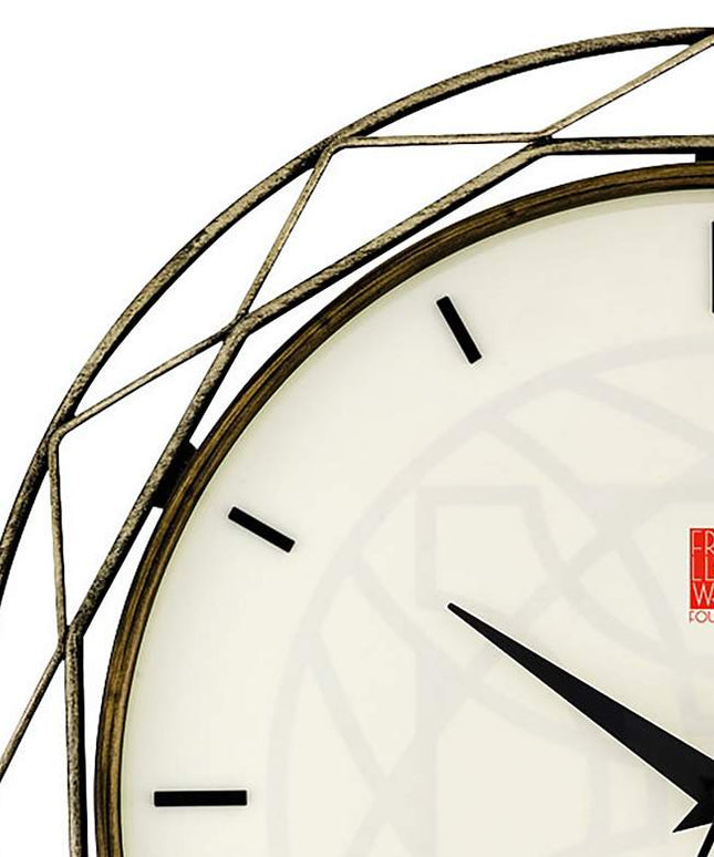 Bulova Luxfer Prism Aged Bronze 14" Round Wall Clock Clock