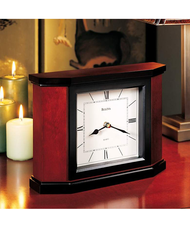 Bulova Morrigon 10" Wide Mantel Clock Clock