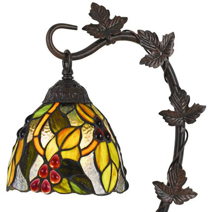 Cal Lighting Cotulla 24" Vine and Leaf Tiffany-Style Glass Desk Lamp Cal Lighting