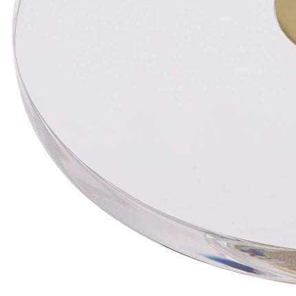 Caldwell 11 3/4" Wide High Shining Gold Round Side Table