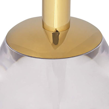 Caldwell 11 3/4" Wide High Shining Gold Round Side Table