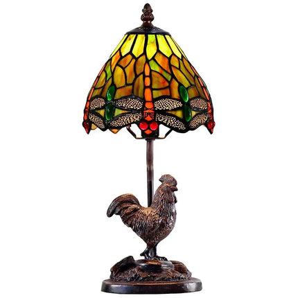 Callico Rooster 15" High Antique Bronze Accent Table Lamp Dale Tiffany