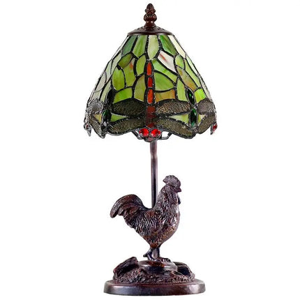 Callico Rooster 15" High Antique Bronze Accent Table Lamp Dale Tiffany