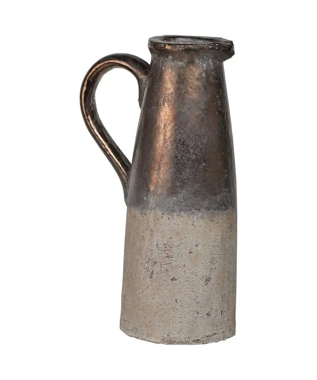 Candia Sienna Brown 14 1/2" High Ceramic Pitcher Franklin Iron Works