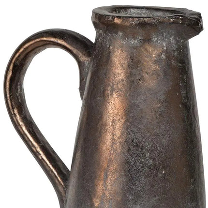 Candia Sienna Brown 14 1/2" High Ceramic Pitcher Franklin Iron Works