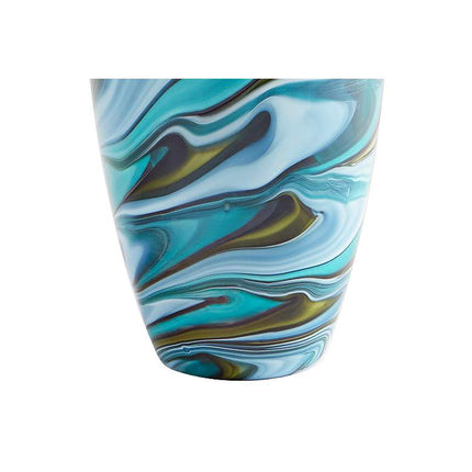 Chalcedony Large 19 3/4" High Multi-Color Blue Glass Vase