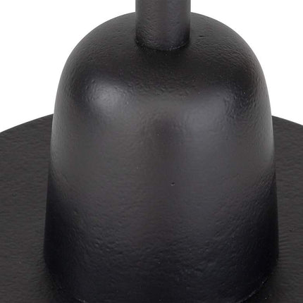 Cinnabar Road Arlo 12" Wide Matte Black Round Accent Table