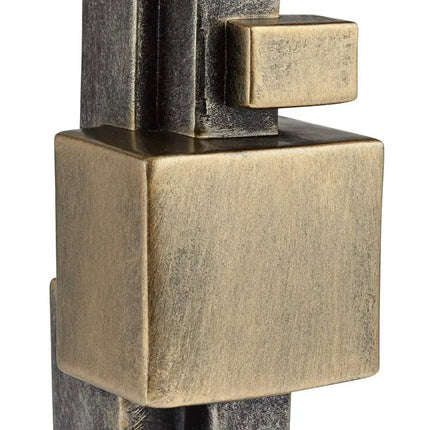 Cityscape 16 1/4" High Antique Brass Decorative Sculpture Quoizel