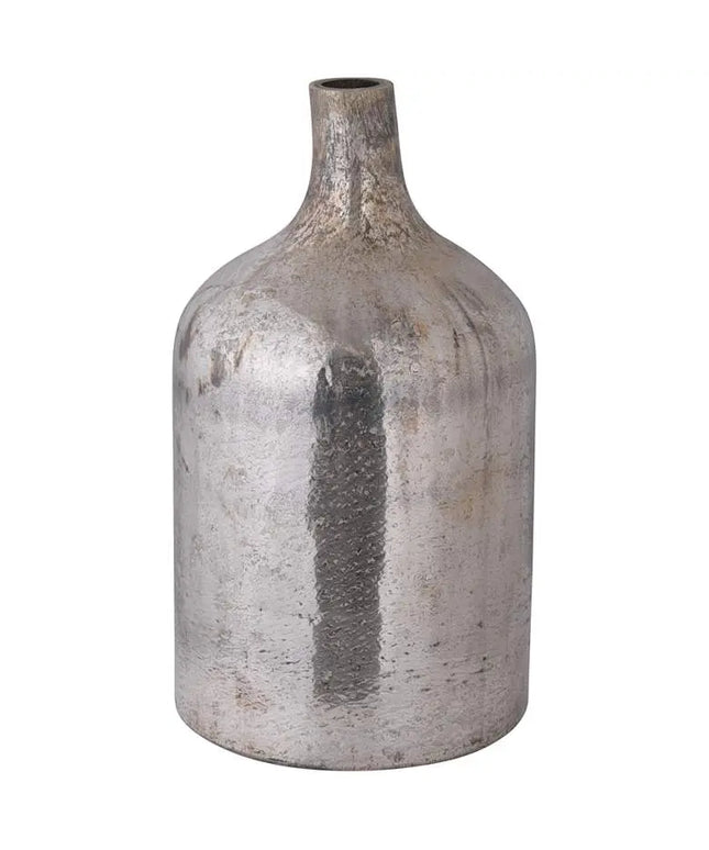 Claire Vintage Mercury Glass 18" High Decorative Vase Barnes and Ivy