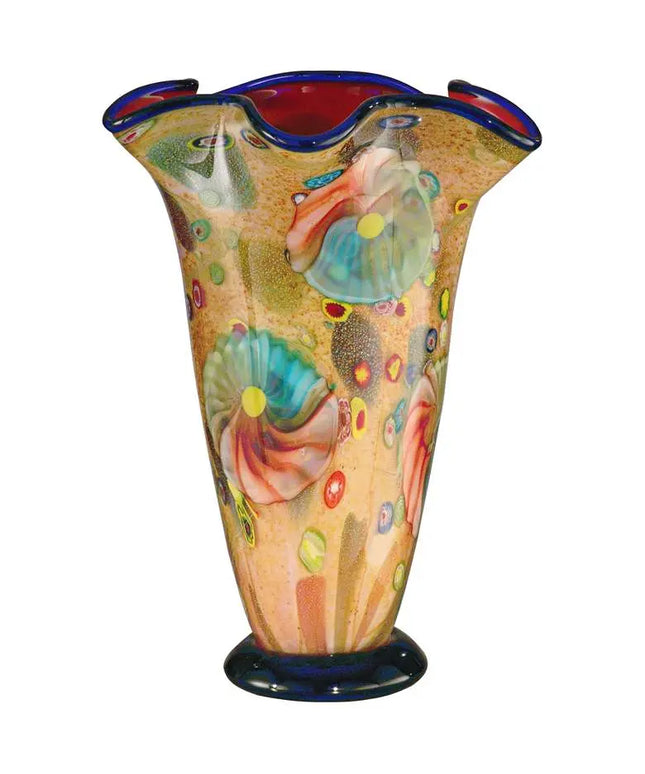 Coast Sand 14" High Modern Art Glass Vase by Dale Tiffany Dale Tiffany