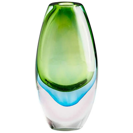Cyan Design Canica Blue and Green 11 3/4"H Large Glass Vase Cyan Design