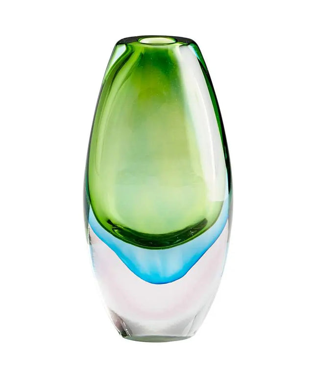 Cyan Design Canica Blue and Green 11 3/4"H Large Glass Vase Cyan Design