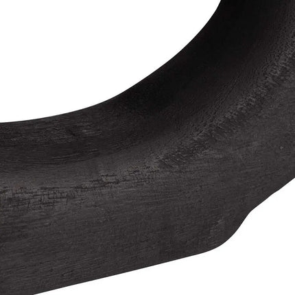 Dahlia Studios Amaranth 12 1/4" Matte Black Wood Decorative Round Vase Dahlia Studios