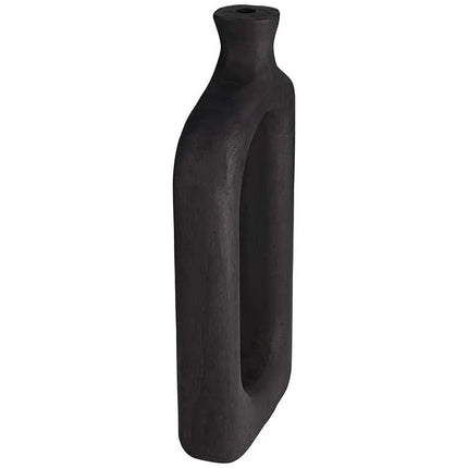 Dahlia Studios Amaranth Black Wood 2-Piece Decorative Vase Set Dahlia Studios