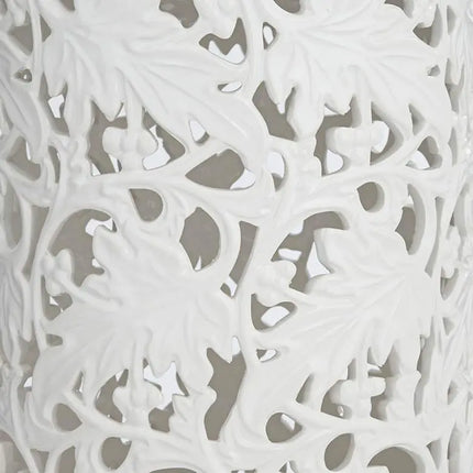 Dahlia Studios Angelique White Ceramic Jars Set of 2 Dahlia Studios