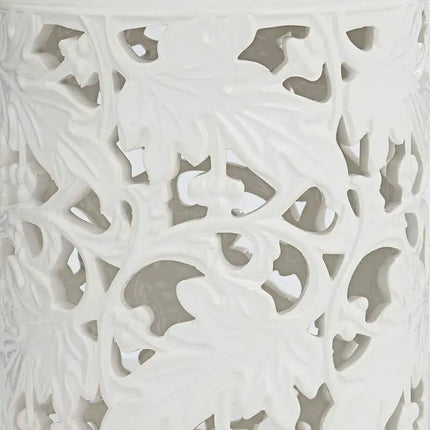 Dahlia Studios Angelique White Ceramic Jars Set of 2 Dahlia Studios