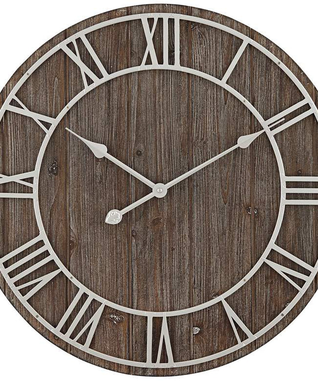 Dahlia Studios Zania 23 3/4" Round Matte Dark Gray Wall Clock Clock