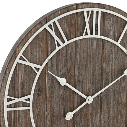 Dahlia Studios Zania 23 3/4" Round Matte Dark Gray Wall Clock Clock