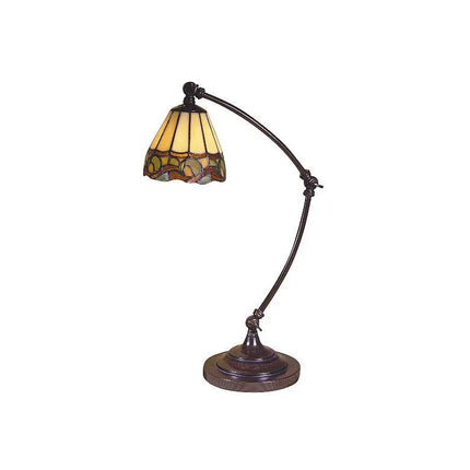 Dale Tiffany 22" Adjustable Tiffany-Style Glass Downbridge Desk Lamp Dale Tiffany