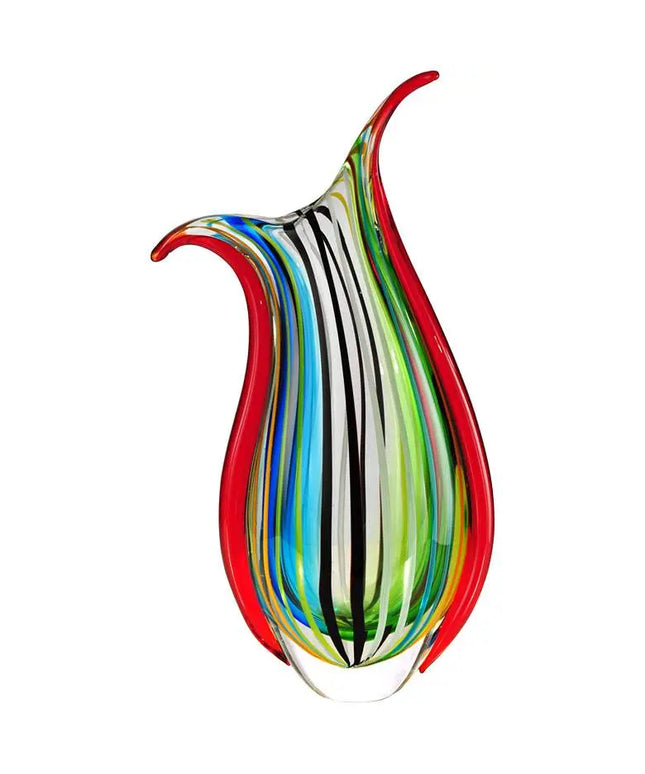 Dale Tiffany Cambay Multi-Color 16 1/2"H Art Glass Vase Dale Tiffany