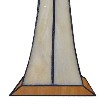 Dale Tiffany Cross 9" High Amber Art Glass Tiffany-Style Accent Lamp Dale Tiffany