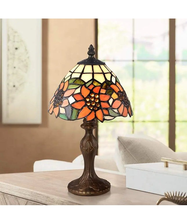 Dale Tiffany Discovery 14" High Bronze Tiffany-Style Accent Table Lamp Dale Tiffany