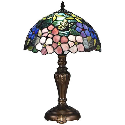 Dale Tiffany Fox Peony 19" High Bronze Tiffany-Style Accent Table Lamp Dale Tiffany