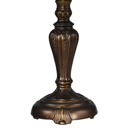 Dale Tiffany Fox Peony 19" High Bronze Tiffany-Style Accent Table Lamp Dale Tiffany