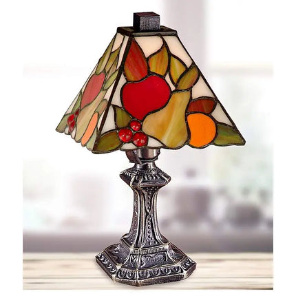Dale Tiffany Fruit 11"H Antique Brass Art Glass Table Lamp Dale Tiffany
