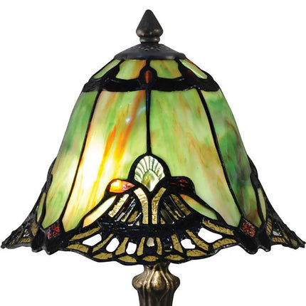 Dale Tiffany Haiawa 16"H Brass and Green Accent Table Lamp Dale Tiffany