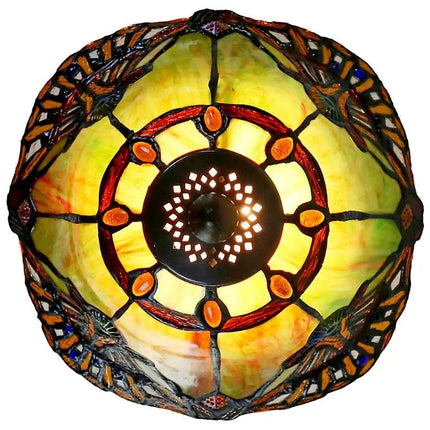 Dale Tiffany Haiawa 16"H Brass and Green Accent Table Lamp Dale Tiffany