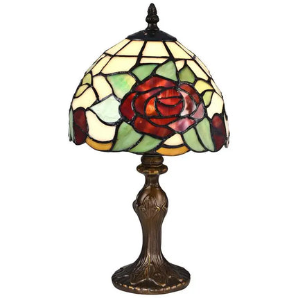 Dale Tiffany Indian Rose 14 1/2" High Bronze Tiffany-Style Table Lamp Dale Tiffany
