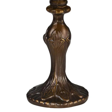 Dale Tiffany Indian Rose 14 1/2" High Bronze Tiffany-Style Table Lamp Dale Tiffany
