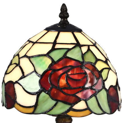 Dale Tiffany Indian Rose 14 1/2" High Bronze Tiffany-Style Table Lamp Dale Tiffany