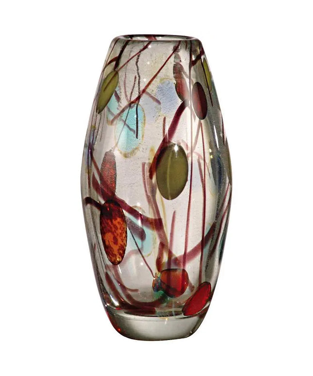 Dale Tiffany Lesley Hand-Blown 9 1/4" High Art Glass Vase Dale Tiffany