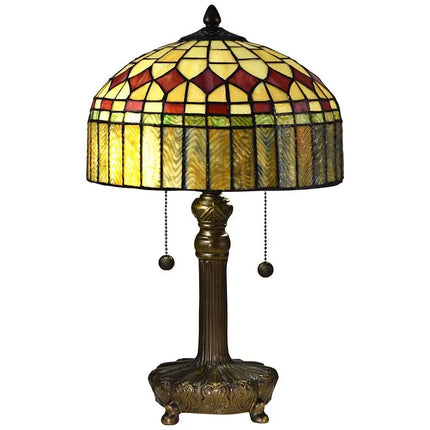 Dale Tiffany Mayor Island 19 1/2" Bronze Tiffany-Style Accent Lamp Dale Tiffany