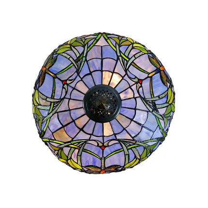 Dale Tiffany Zenia Fieldstone Rose Art Glass Table Lamp Dale Tiffany