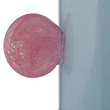 Delvin 16 1/4" High Blue and Pink Glass Decorative Vase Studio 55D